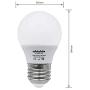 ChiChinLighting 12 Volt 7 Watt LED Light Bulb (3 Bulbs Per Pack) - E26/E27 Light Bulb 12v Low Voltage - Warm White 3000k 7w Light Bulb - Off Grid Solar System, RV, Marine LED Lights