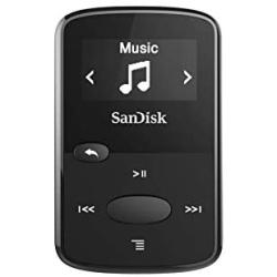 SanDisk 8GB Clip Jam MP3 Player, Black - microSD card slot and FM Radio - SDMX26-008G-G46K