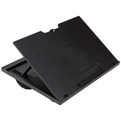 Mind Reader LTADJUST-BLK Adjustable Portable 8 Position Lap Top Desk with Built in Cushions, Black
