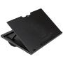 Mind Reader LTADJUST-BLK Adjustable Portable 8 Position Lap Top Desk with Built in Cushions, Black