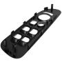 BASIKER Window Switch Cover, Driver Side Door Switch Panel Bezel Trim for 2002-2010 Dodge Ram 1500 2500 3500, Black