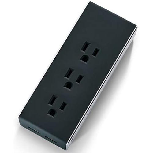 Joule Surge Protector Power Strip with 3 Outlets and 2 USB Ports – Portable for Travel, Hotel, Home, and Office Use