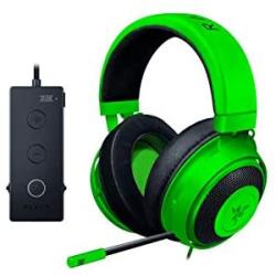 Razer Kraken Tournament Edition THX 7.1 Surround Sound Gaming Headset: Retractable Noise Cancelling Mic - USB DAC - For PC, PS4, PS5 Nintendo Switch, Xbox One, Xbox Series X, & S, Mobile – Green