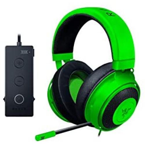 Razer Kraken Tournament Edition THX 7.1 Surround Sound Gaming Headset: Retractable Noise Cancelling Mic - USB DAC - For PC, PS4, PS5 Nintendo Switch, Xbox One, Xbox Series X, & S, Mobile – Green