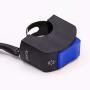 Ourbest Handlebar Switch 12V 7/8inch 22mm On Off Push Button for Bicycle Motorcycle Scooter Headlight/Fog Light/Driving Lamp Toggle Switch Blue