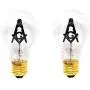 Mandala Crafts E27 3W Freemason Masonic Square and Compasses Emblem Symbol Altar Decor Lodge Light Bulb (Standard Base, 2 Bulbs)