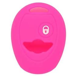 SEGADEN Silicone Cover Protector Case Holder Skin Jacket Compatible with BMW Mini Cooper 2 Button Remote Key Fob CV4905 Rose