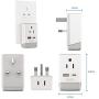 UK Ireland Power Plug Adapter Travel QC 3.0 & PD by Ceptics, Safe Dual USB & USB-C - 2 USA Socket Compact & Powerful - Use in London UAE Dubai Kenya British Hong Kong - Type G AP-7 - Fast Charging