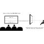 STR-169120 Silver Ticket 120'' Diagonal 16:9 4K Ultra HD Ready HDTV (6 Piece Fixed Frame) Projector Screen White Material