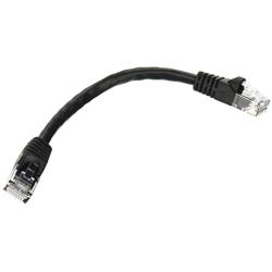 Monoprice 0.5FT 24AWG Cat6 550MHz UTP Ethernet Bare Copper Network Cable - Black