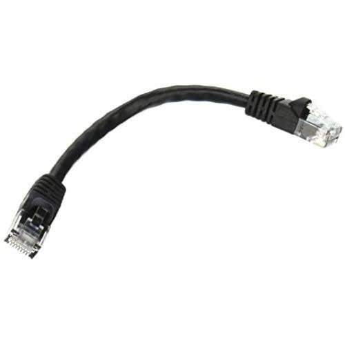 Monoprice 0.5FT 24AWG Cat6 550MHz UTP Ethernet Bare Copper Network Cable - Black