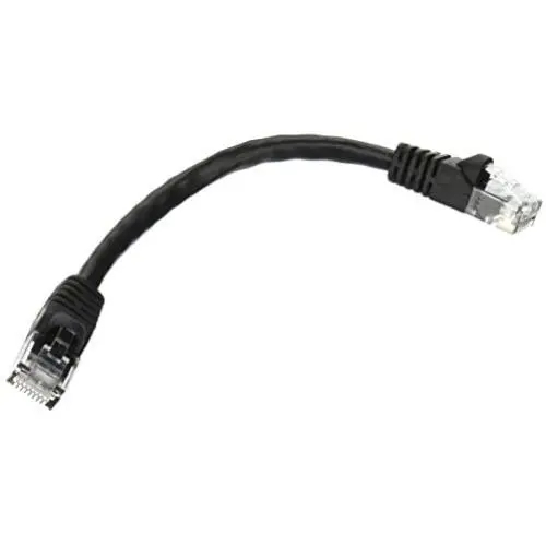 Monoprice 0.5FT 24AWG Cat6 550MHz UTP Ethernet Bare Copper Network Cable - Black