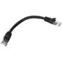 Monoprice 0.5FT 24AWG Cat6 550MHz UTP Ethernet Bare Copper Network Cable - Black