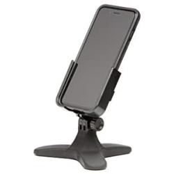 WeatherTech DeskFone - Universal Desktop Cell Phone Holder (Black Billet Knobs)