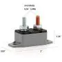 UTSAUTO 20A Automatic Reset Circuit Breakers 12V/24V DC Short Stop Circuit Breakers with Cover and Screws for Car Marine Truck RV Buse Mower Motorbike Boat Battery Charger 1Pcs