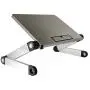 WorkEZ LIGHT Ergonomic Portable Lightweight Folding Aluminum Laptop Cooling Stand & Lap Desk Tray for Bed Couch. Adjustable height angle tilt notebook computer macbook desktop riser table-top holder