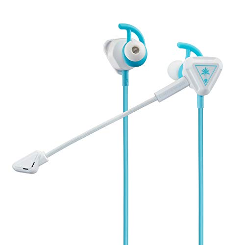 Turtle Beach Battle Buds In-Ear Gaming Headset for Mobile Gaming, Nintendo Switch, Xbox One, Xbox Series X|S, PlayStation 5, PS4 Pro and PS4 PS5, White/Teal