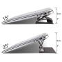 Invisible Laptop Stand, Pronimi Slim Ergonomic Portable Flip Laptop Stand for MacBook Air Mac Book Pro Tablets iPad Rose Gold - Pink, Light Adjustable Laptop Stand up to 15 inch