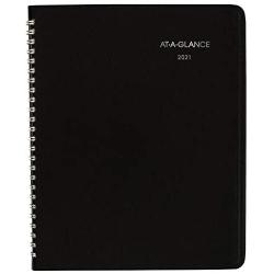 2021 Monthly Planner by AT-A-GLANCE, 7'' x 8-3/4'', Medium, DayMinder, Black (G4000021)