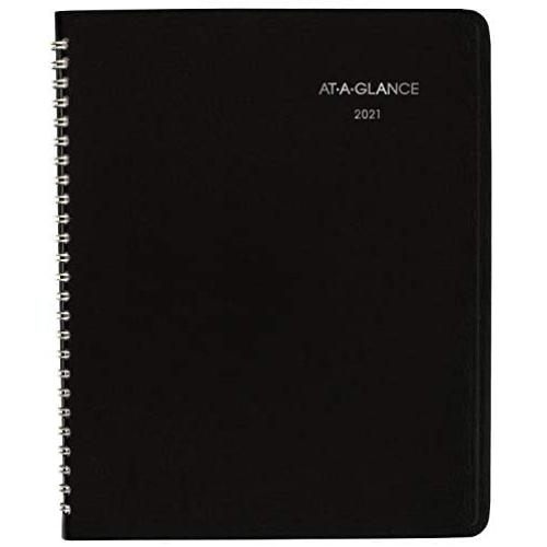 2021 Monthly Planner by AT-A-GLANCE, 7'' x 8-3/4'', Medium, DayMinder, Black (G4000021)