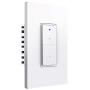 SANA Smart Wi-Fi Wall Light Switch,Physical Button,Compatible with Alexa and Google Home,APP remote control,No Hub Required,Requires Neutral Wire,White (1 Pack)