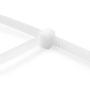 Fixson Multi-Purpose Self-Locking Cable Ties Nylon Zip Wire Tie-Wraps (100 Piece) 10-Inch Cable-Tie Color Black (45-LB Strength)