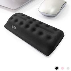 BUBM Mouse Wrist Rest Support Ungraded Ergonomic Cushion Pad Memory Foam Hand Pillow Mat Comfortable Arm Stand Pain Relief with Non Slip Base for Office,Home,Computer,Laptop,Desktop,Gaming(Black)