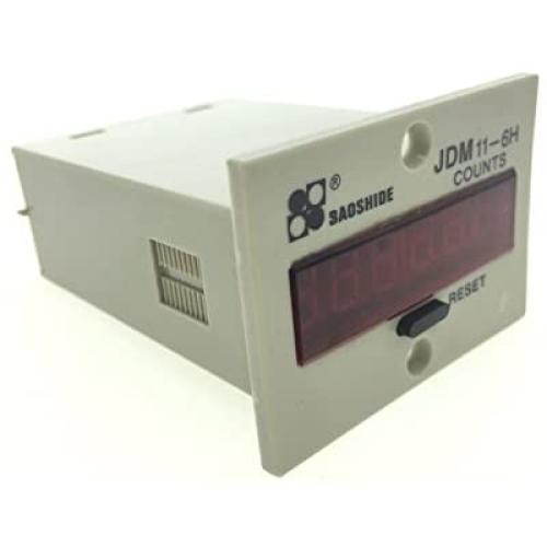 YXQ DC 24V 6 Digits 0-999999 Accumulator Digital Counter LED Display Resettable Electronic JDM11-6H