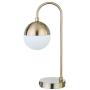 Nocolliny Dimmable Touch Lamp with USB Port, Modern Brass Design