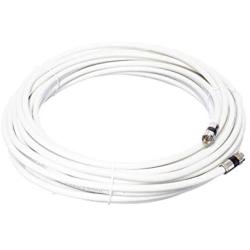 50 Feet, White RG6 Coaxial Cable (Coax Cable) with Connectors, F81 / RF, Digital Coax - AV, Cable TV, Antenna, and Satellite, CL2 Rated, 50 Foot