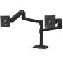 Ergotron LX Stacking Dual Monitor Arm, 13-Inch Pole, Matte Black