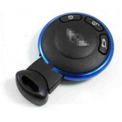 iJDMTOY Blue Finish Smart Key Fob Replacement Ring Compatible With 08-up Mini Cooper JCW R55 R56 R57 R58 R59 R60