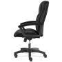 HON HVL151.SB11 Leather Executive Chair - High-Back Computer Chair for Office Desk, Black (VL151)