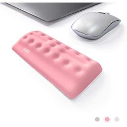 BUBM Mouse Wrist Rest Support Ungraded Ergonomic Cushion Pad Memory Foam Hand Pillow Mat Comfortable Arm Stand Pain Relief with Non Slip Base for Office,Home,Computer,Laptop,Desktop,Gaming(Pink)