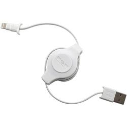 EDG - Apple MFI Certified Retractable Lightning Cable | Charge and Sync Lightning to USB - 3.5 Feet