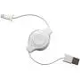 EDG - Apple MFI Certified Retractable Lightning Cable | Charge and Sync Lightning to USB - 3.5 Feet