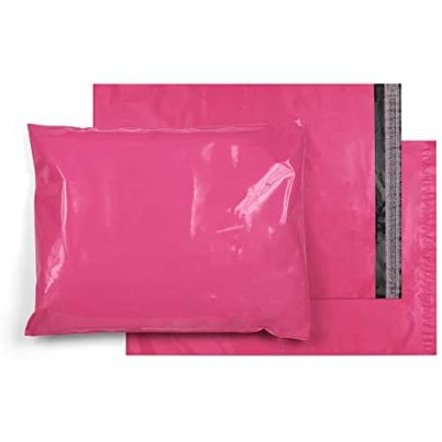Poly mailers 7.5 x 10.5 Shipping Bags 7 1/2 x 10 1/2 by Amiff. Pack of 50 Poly envelopes. Hot Pink mailing Bags 2.5 mil Thick. Peel and Seal, Waterproof, Lightweight. Wrapping, Packing, Packaging.