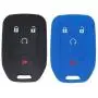 LemSa 2pcs Silicone 4 Buttons Smart Key Fob Cover Remote Keyless Entry Bag Compatible with GMC Terrain 2018 2019 2020, fit with HYQ1AA, 13584512, 13591388, 22984995,Black Blue LemSa 2pcs Silicone 4 Buttons Smart Key Fob Cover Remote Keyless Entry Bag Compatible with GMC Terrain 2018 2019 2020, fit with HYQ1AA, 13584512, 13591388, 22984995,Black Blue
