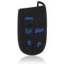 Auovo Smart Key Fob Cover Case Accessories for Chrysler 300 Grand Cherokee Renegade Compass for Dodge Charger Challenger Journey Durango 5 Buttons Keyless Entry Remote(Silicone, 2pcs)