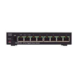 Cisco SG250-08 Smart Switch with 8 Gigabit Ethernet (GbE) Ports with 8 Gigabit Ethernet RJ45 Ports, Limited Lifetime Protection (SG250-08-K9-NA)