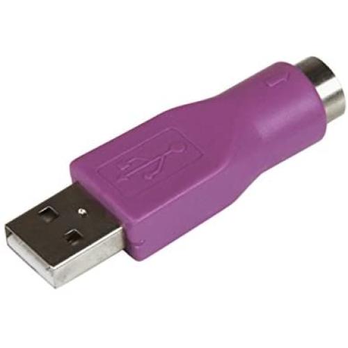 StarTech.com Replacement PS/2 Keyboard to USB Adapter - F/M - Keyboard adapter - PS/2 (F) to USB (M) - GC46MFKEY, Purple