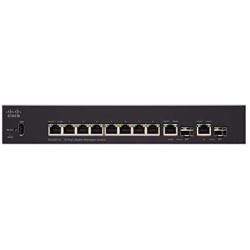 Cisco SG350-10 Managed Switch with 10 Gigabit Ethernet (GbE) Ports with 8 Gigabit Ethernet RJ45 Ports plus 2 Gigabit Ethernet Combo SFP, Limited Lifetime Protection (SG350-10-K9-NA)