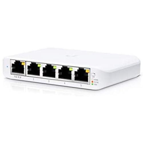 Ubiquiti Networks UniFi USW-Flex-Mini Managed 5-Port Gigabit Switch with USB-C Power Adapter