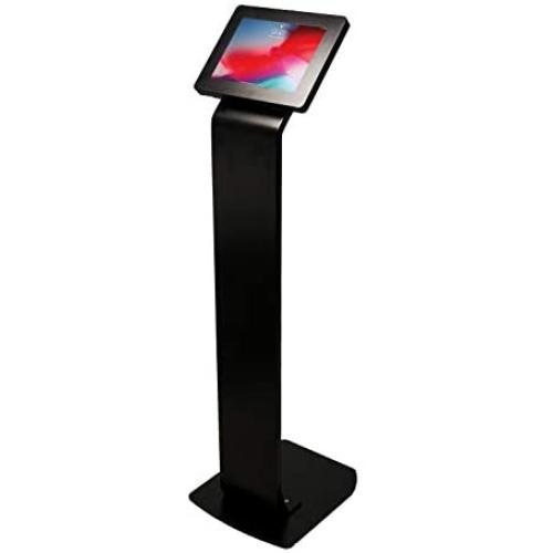 CTA Digital: Premium Locking Floor Stand Kiosk for iPad 10.2-Inch (7th & 8th Gen.), 11-Inch iPad Pro/iPad Air 3/iPad Gen. 5-6/iPad Pro 10.5/Galaxy Tab A 9.7''/ S2 9.7''/ 3 10.1''/ 4 10.1'', Black
