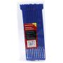 Monoprice Hook & Loop Fastening Cable Ties 9inch, 10pcs/Pack - Blue