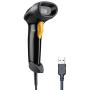 Evnvn USB Wired 1D 2D Barcode Scanner, CCD QR PDF417 Data Matrix Screen Image Scanning Handheld Bar Code Reader with Auto-Sensing Scan for Warehouse, Bookstore, Express