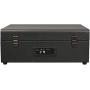 Crosley CR8017A-BK Voyager Vintage Portable Turntable with Bluetooth Receiver and Built-in Speakers, Black
