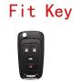 ROYALFOX(TM 3 4 5 Buttons TPU flip Remote Key Fob case Cover for Chevrolet Camaro Cruze Equinox Malibu SS Sonic Spark Volt SAIL 3,Buick Lacrosse Encore GL8 Regal Excelle (Leather Pink)