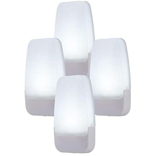GE Daylight LED Night Light, 4 Pack, Dusk to Dawn, 5000K, UL-Listed, Ideal for Kitchen, Home Office, Bedroom, Nursery, Bathroom, 55992, 4