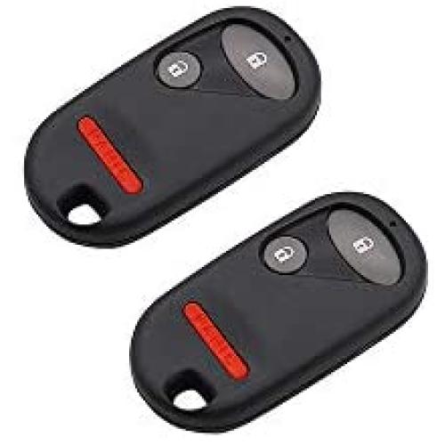DRIVESTAR Keyless Entry Remote Car Key Fob Replacement fits Honda Civic EX LX DX 2001 2002 2003 2004 2005 Honda Pilot 2003 2004 2005 2006 2007 Replacement for NHVWB1U521 NHVWB1U523, Set of 2